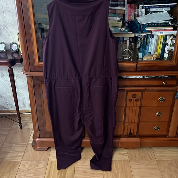 Wildfang XXLarge jumpsuit, empower coverall sleeveless Eggplant 🍆 color - Picture 8 of 10